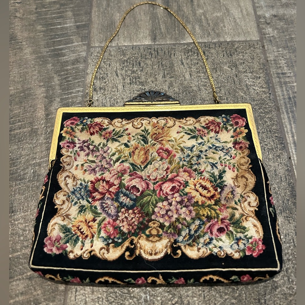 1930s Jolles Needlepoint Handbag Made is Austria